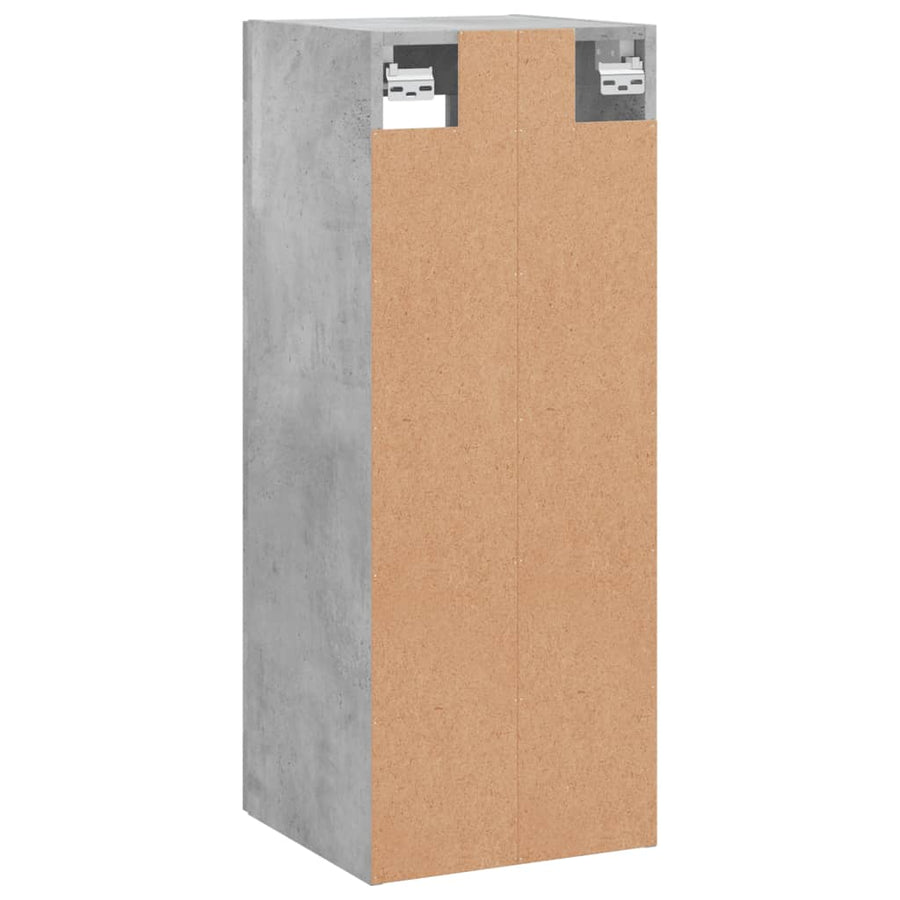 Wandkast 34,5X34X90 Cm Betongrijs