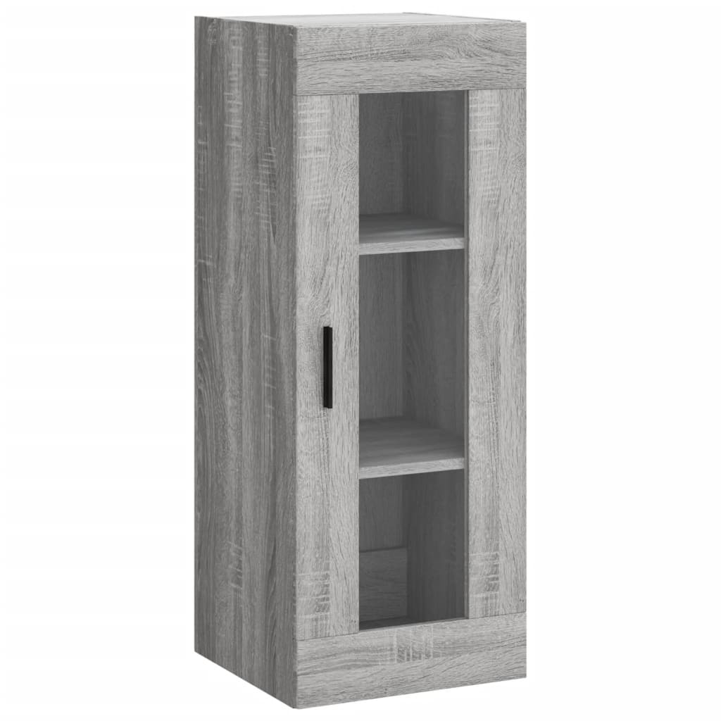 Hangkast 34,5X34X90 Cm Grijs Sonoma Eikenkleurig