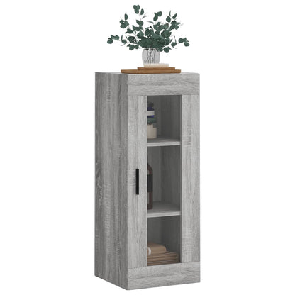 Hangkast 34,5X34X90 Cm Grijs Sonoma Eikenkleurig