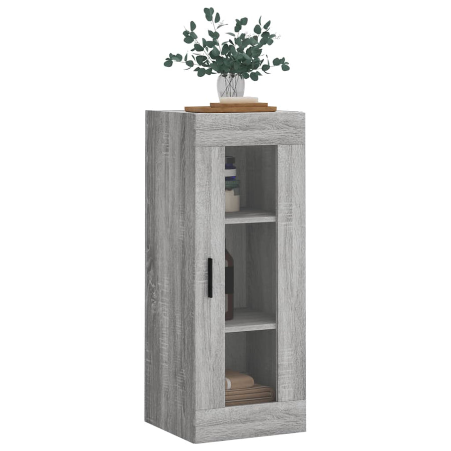 Hangkast 34,5X34X90 Cm Grijs Sonoma Eikenkleurig