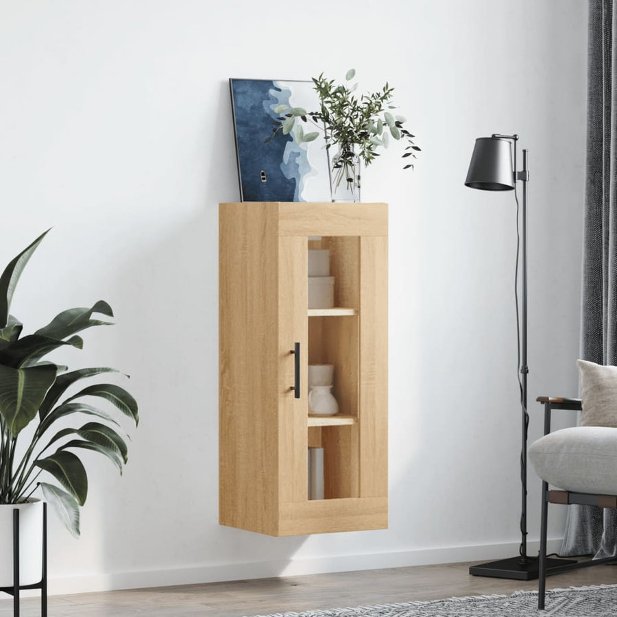 Hangkast 34,5X34X90 Cm Kleurig Sonoma eiken