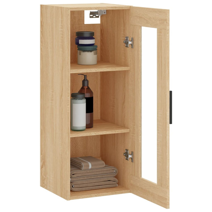Hangkast 34,5X34X90 Cm Kleurig Sonoma eiken