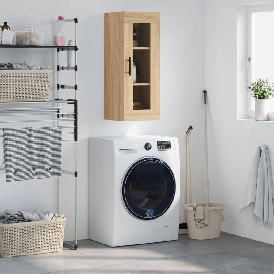 Hangkast 34,5X34X90 Cm Kleurig Sonoma eiken