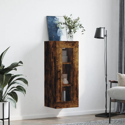 Hangkast 34,5X34X90 Cm Kleurig Gerookt eiken