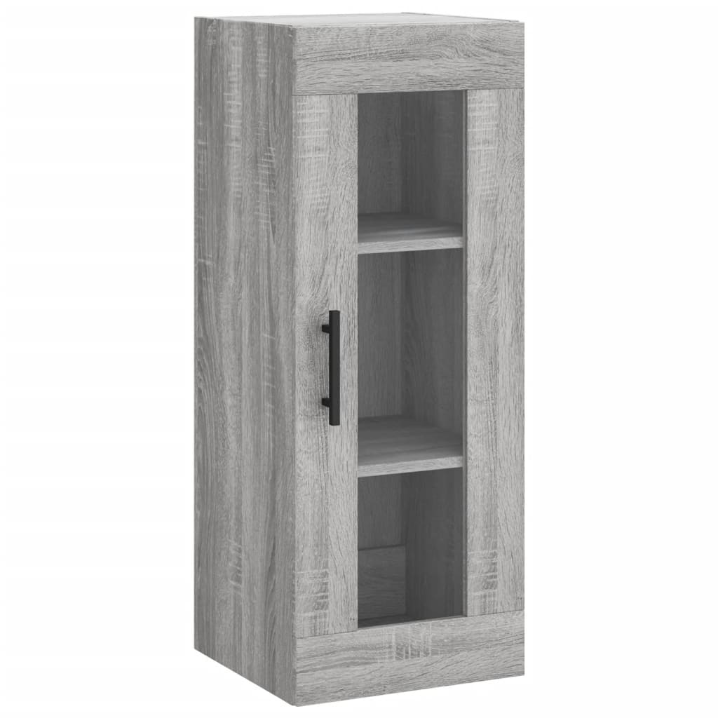 Hangkast 34,5X34X90 Cm Grijs Sonoma Eikenkleurig