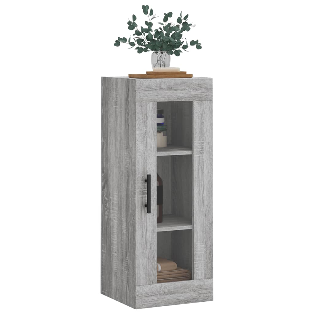 Hangkast 34,5X34X90 Cm Grijs Sonoma Eikenkleurig