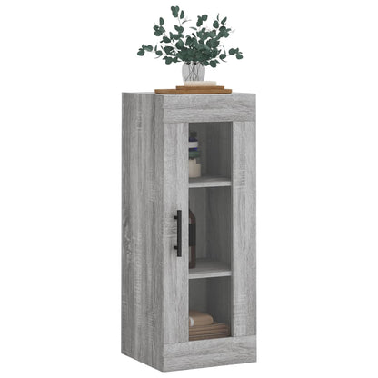 Hangkast 34,5X34X90 Cm Grijs Sonoma Eikenkleurig