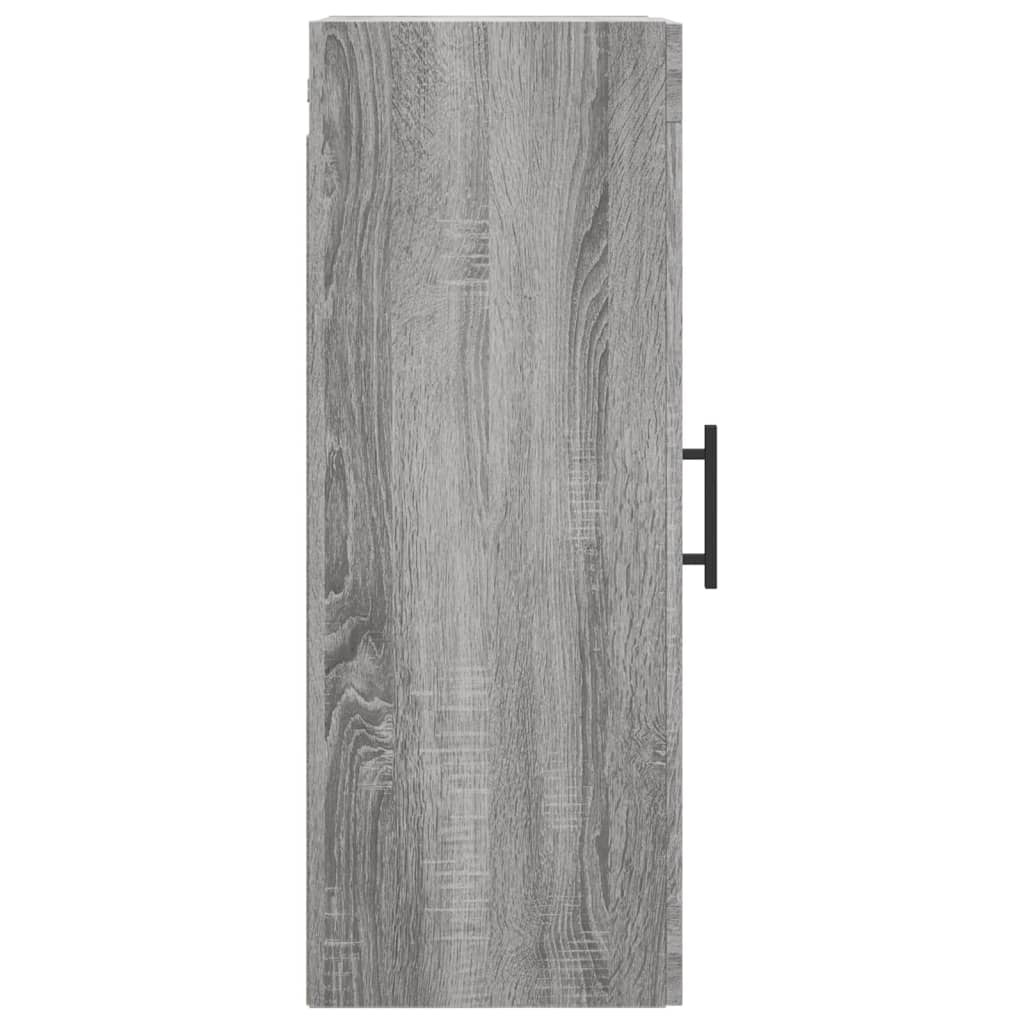 Hangkast 34,5X34X90 Cm Grijs Sonoma Eikenkleurig