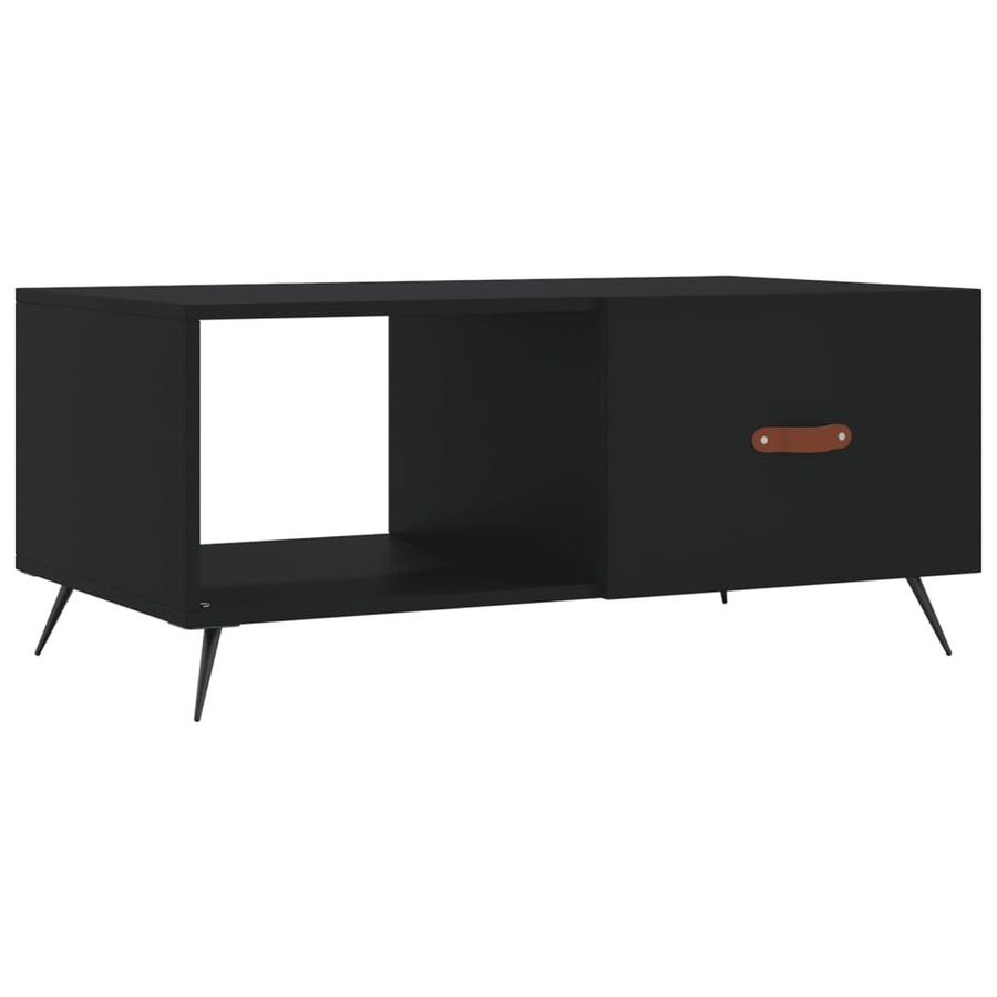 Salontafel 90X50X40 Cm Bewerkt Hout Zwart