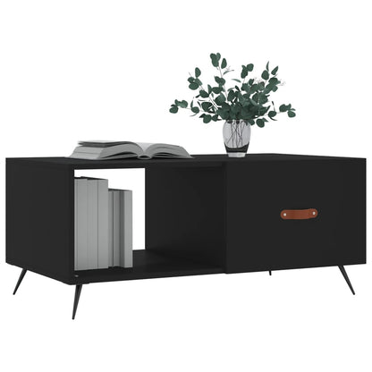 Salontafel 90X50X40 Cm Bewerkt Hout Zwart