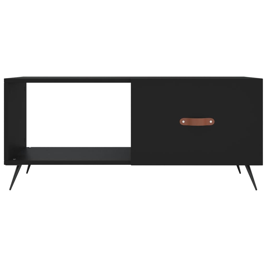 Salontafel 90X50X40 Cm Bewerkt Hout Zwart