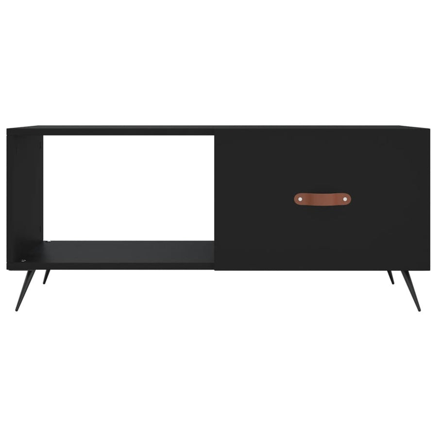 Salontafel 90X50X40 Cm Bewerkt Hout Zwart