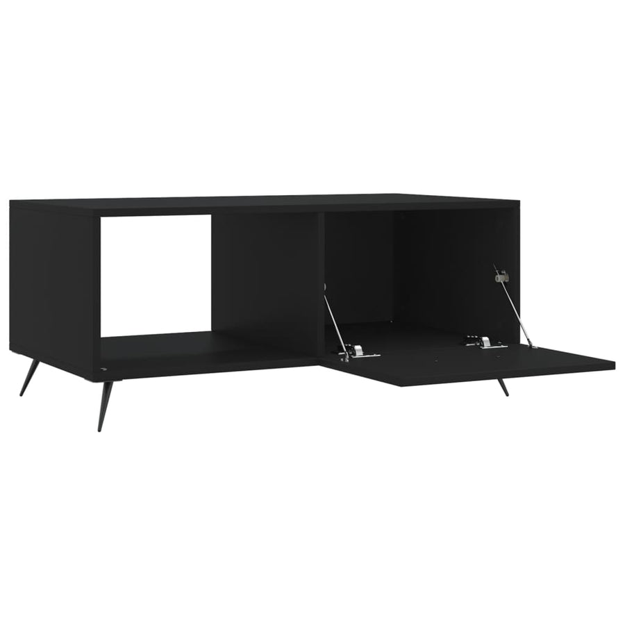 Salontafel 90X50X40 Cm Bewerkt Hout Zwart
