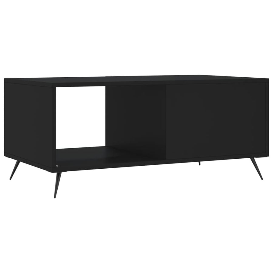 Salontafel 90X50X40 Cm Bewerkt Hout Zwart