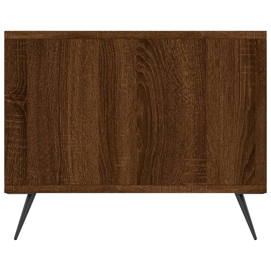 Salontafel 90X50X40 Cm Bewerkt Hout Bruin Eikenkleur Bruineiken