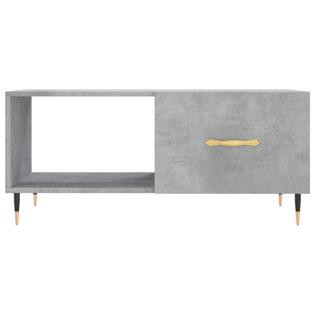 Salontafel 90X50X40 Cm Bewerkt Hout Betongrijs