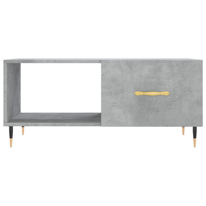 Salontafel 90X50X40 Cm Bewerkt Hout Betongrijs