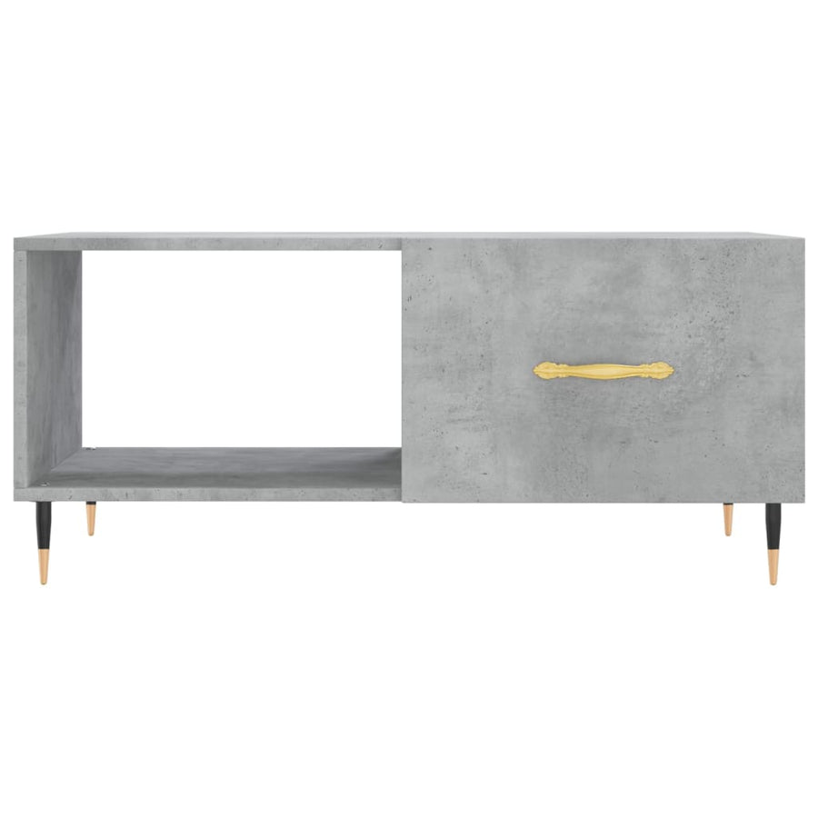 Salontafel 90X50X40 Cm Bewerkt Hout Betongrijs