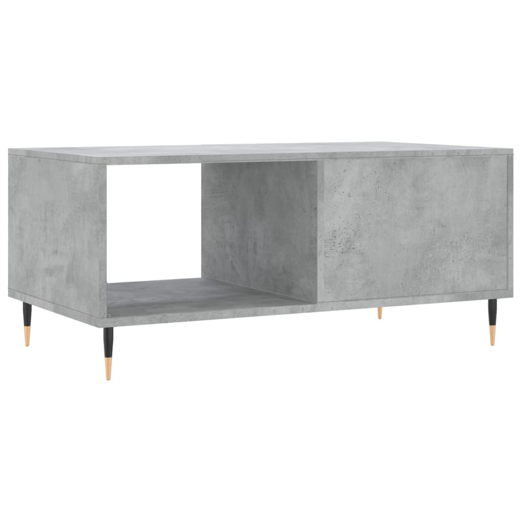 Salontafel 90X50X40 Cm Bewerkt Hout Betongrijs