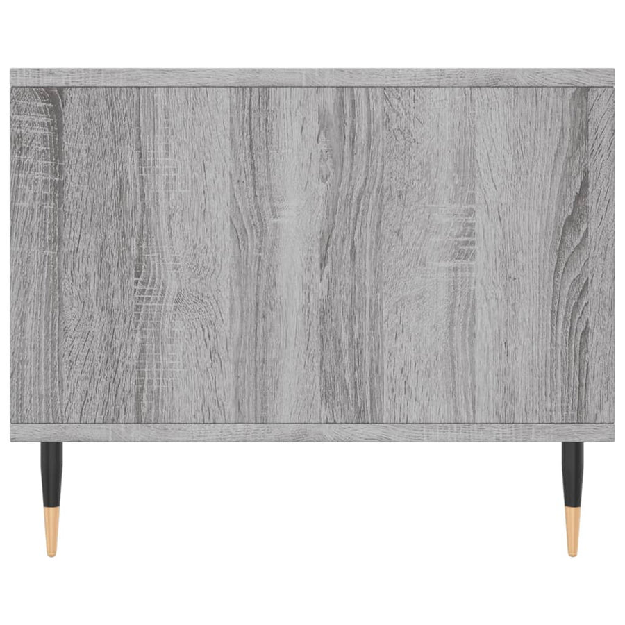 Salontafel 90X50X40 Cm Bewerkt Hout Eikenkleurig Grijs sonoma
