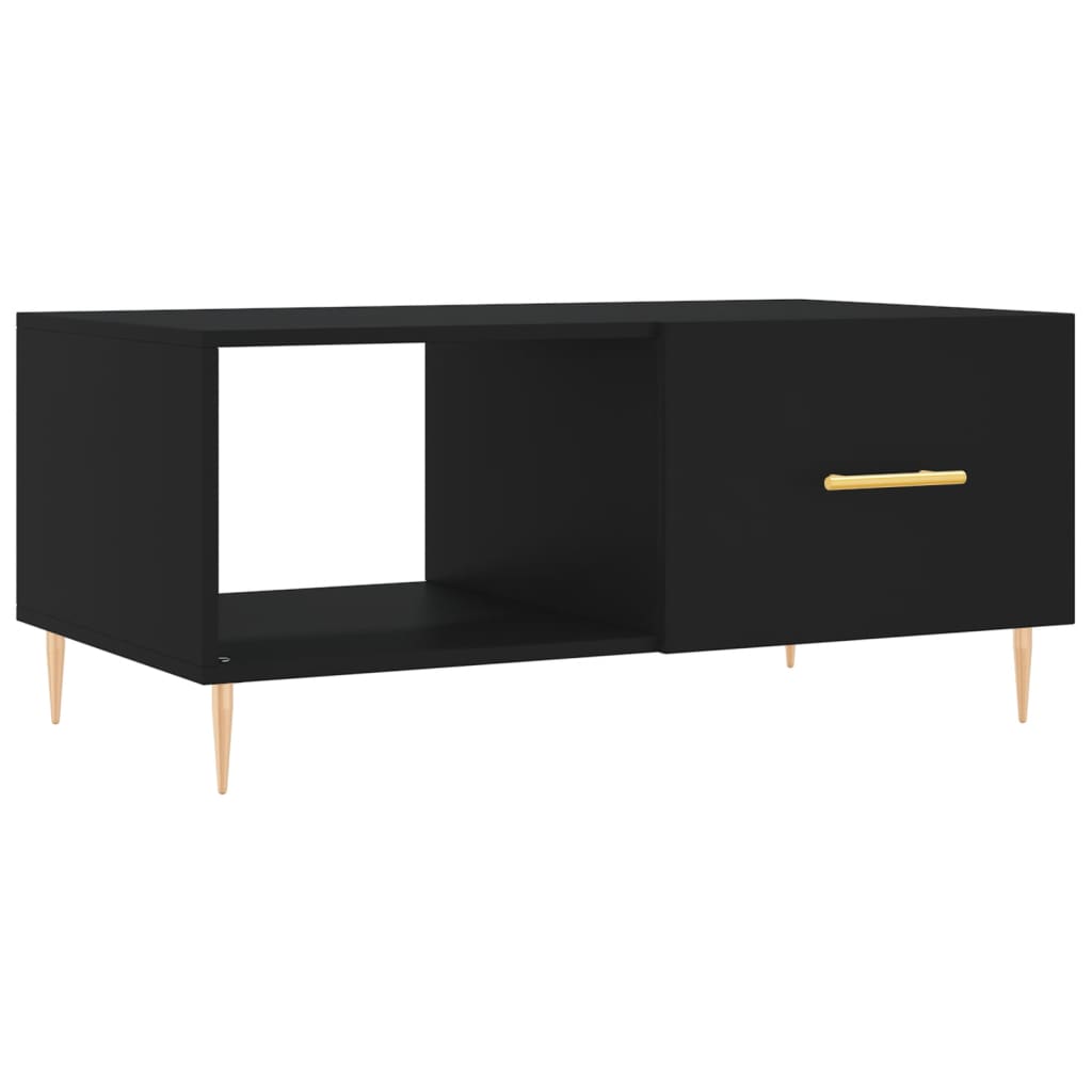 Salontafel 90X50X40 Cm Bewerkt Hout Zwart