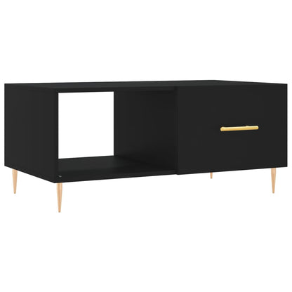 Salontafel 90X50X40 Cm Bewerkt Hout Zwart