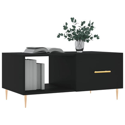 Salontafel 90X50X40 Cm Bewerkt Hout Zwart