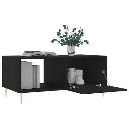Salontafel 90X50X40 Cm Bewerkt Hout Zwart