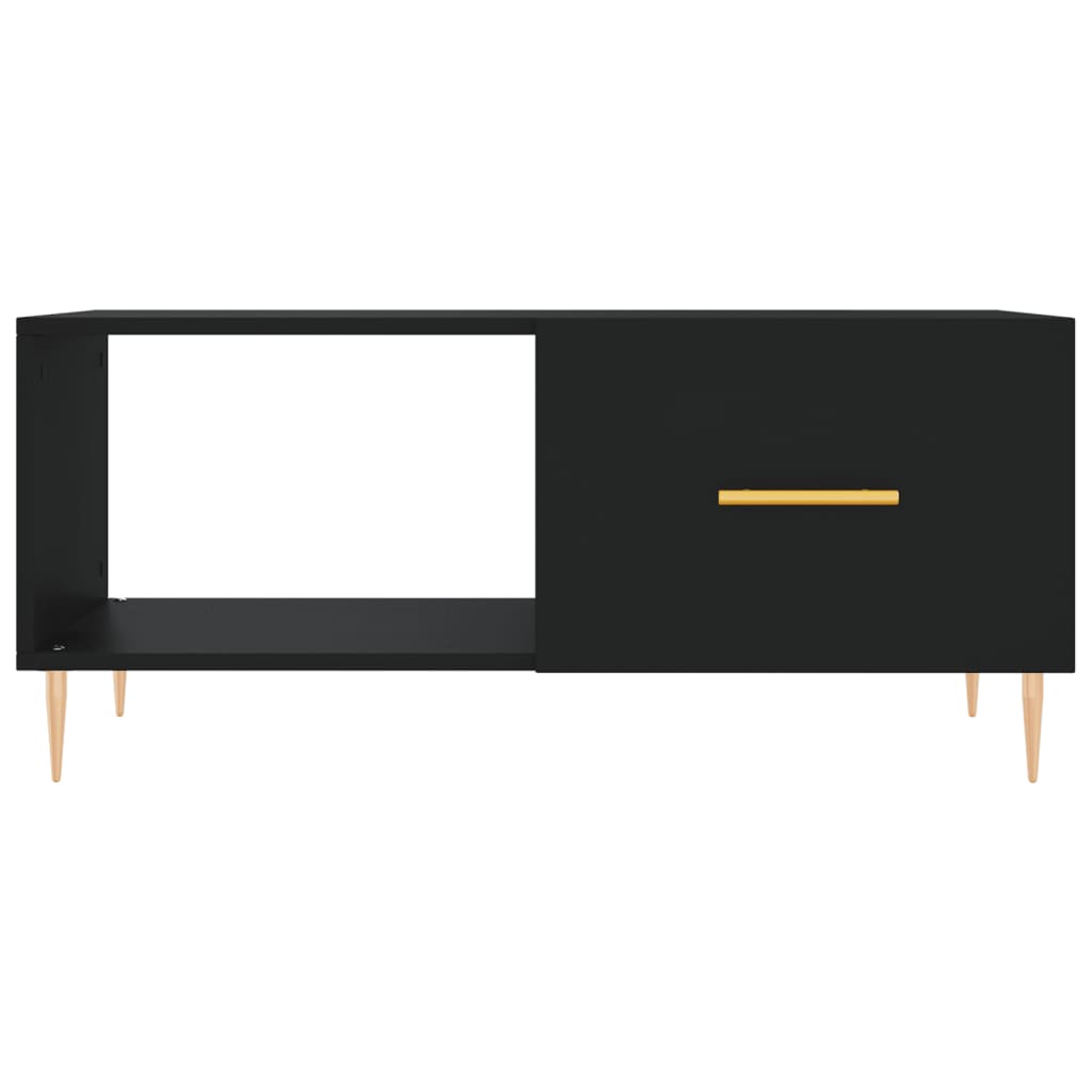Salontafel 90X50X40 Cm Bewerkt Hout Zwart