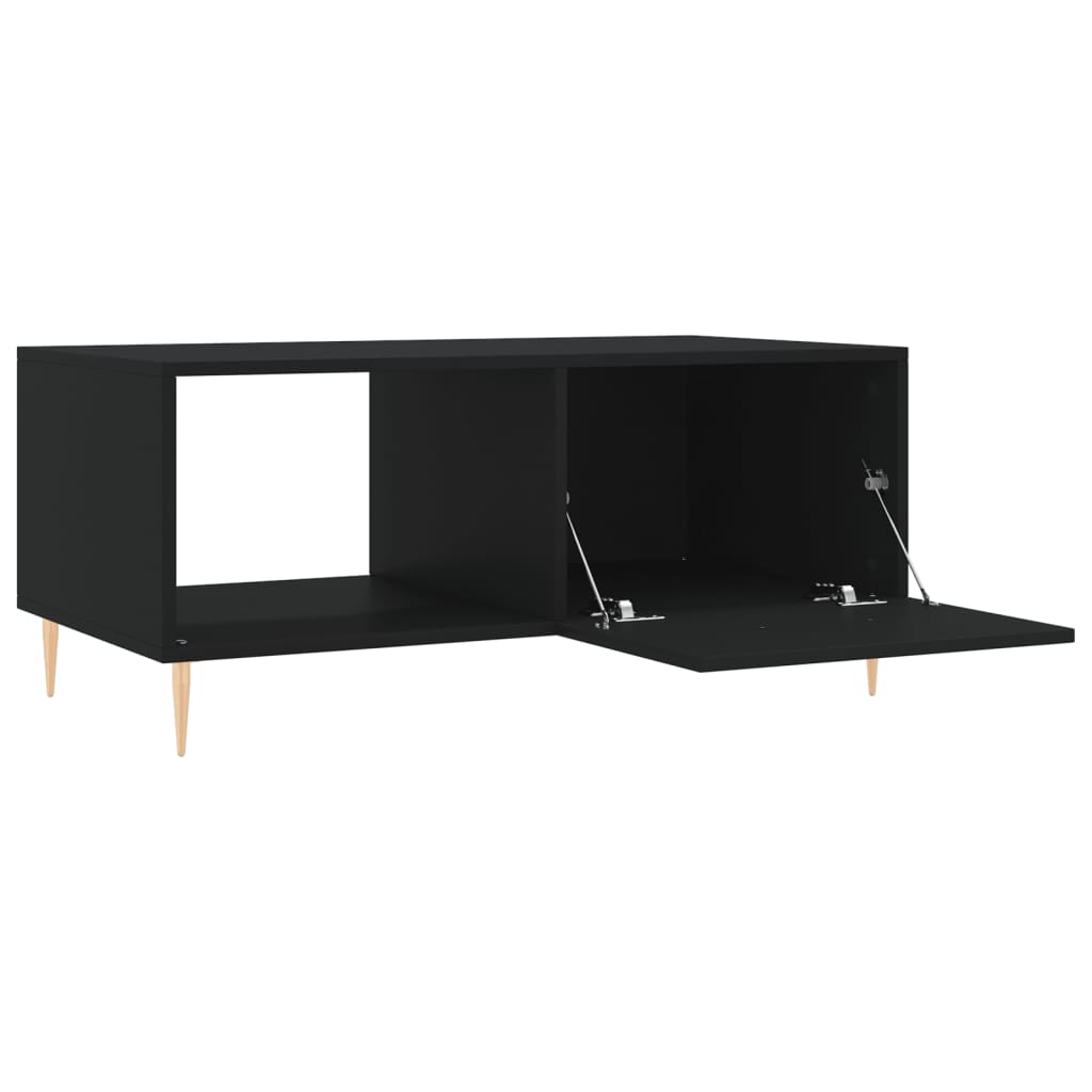 Salontafel 90X50X40 Cm Bewerkt Hout Zwart
