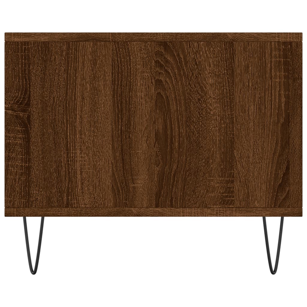 Salontafel 90X50X40 Cm Bewerkt Hout Bruin Eikenkleur Bruineiken