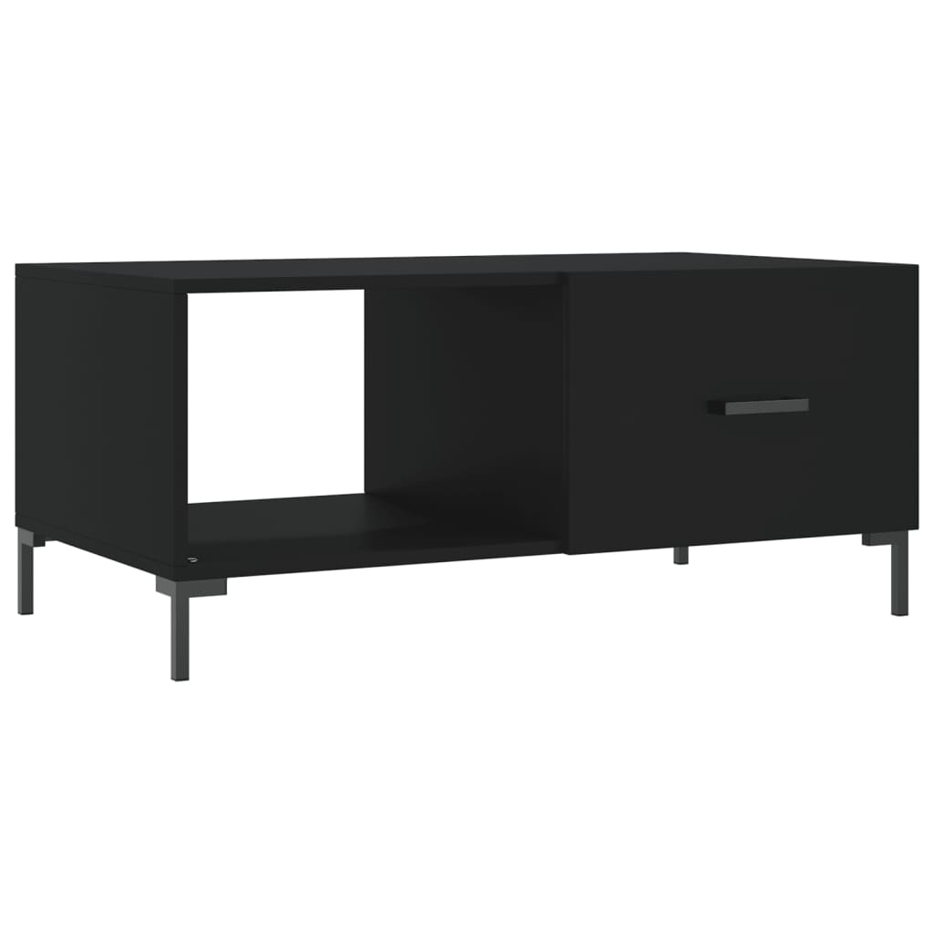 Salontafel 90X50X40 Cm Bewerkt Hout Zwart