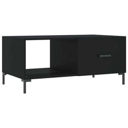 Salontafel 90X50X40 Cm Bewerkt Hout Zwart