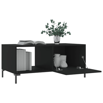 Salontafel 90X50X40 Cm Bewerkt Hout Zwart