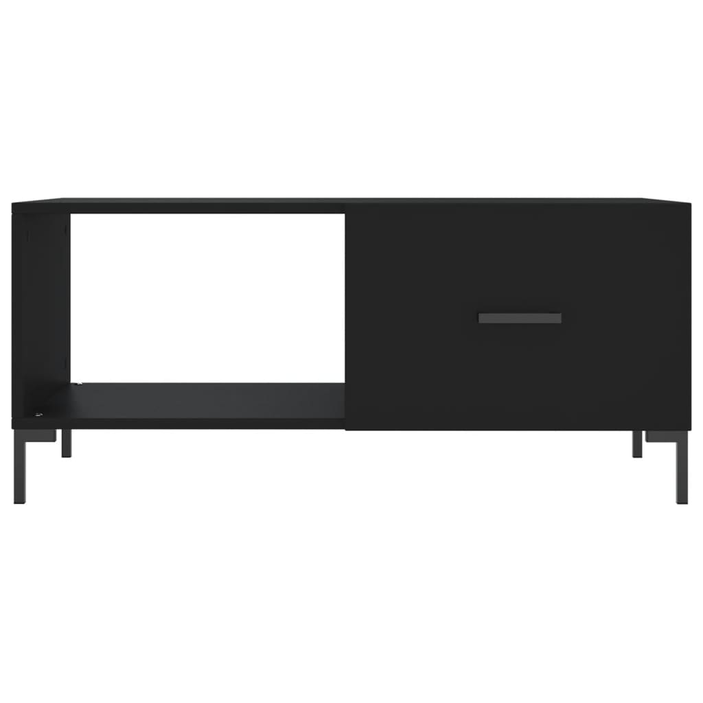 Salontafel 90X50X40 Cm Bewerkt Hout Zwart