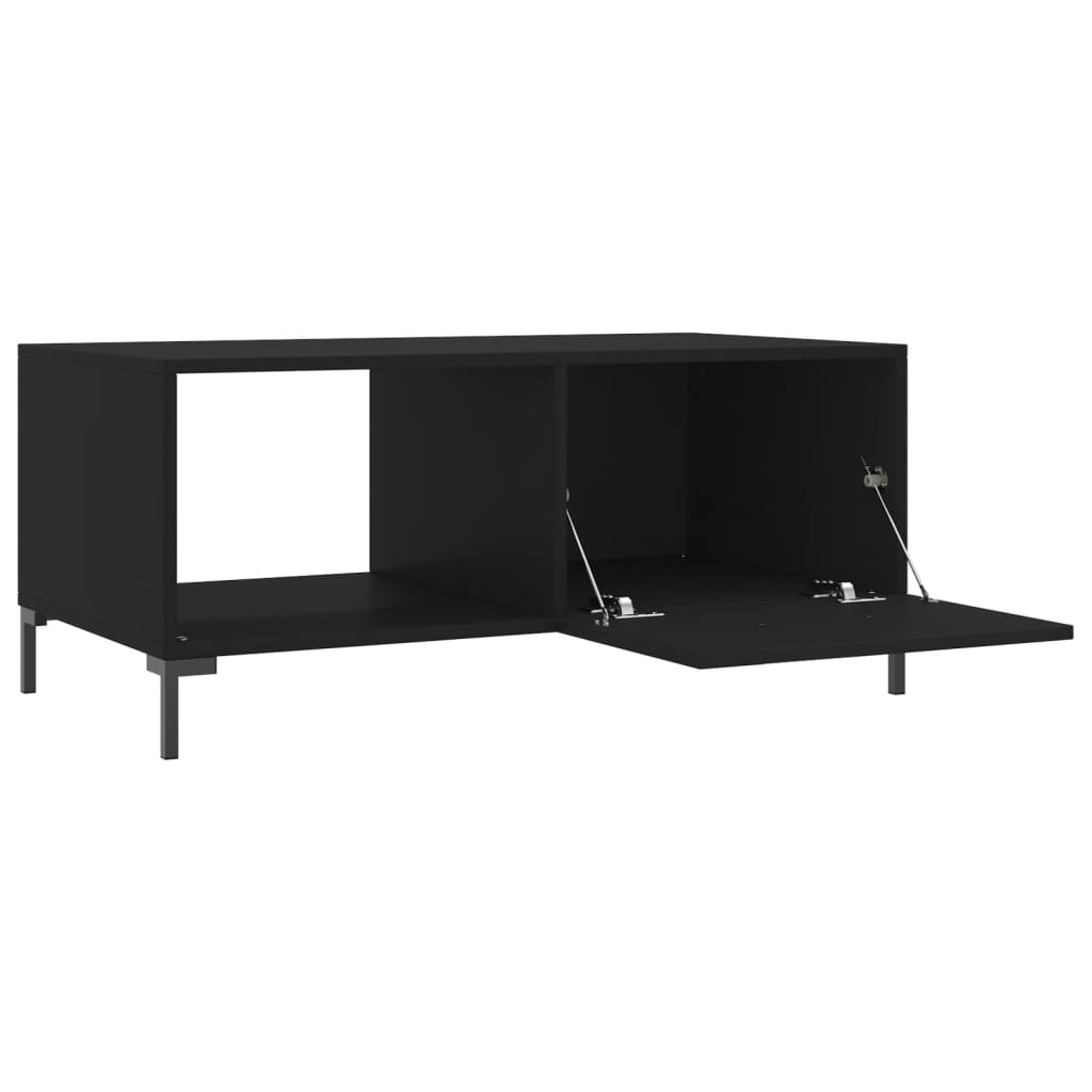 Salontafel 90X50X40 Cm Bewerkt Hout Zwart