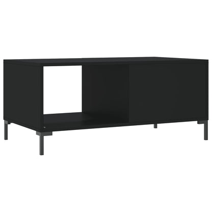 Salontafel 90X50X40 Cm Bewerkt Hout Zwart