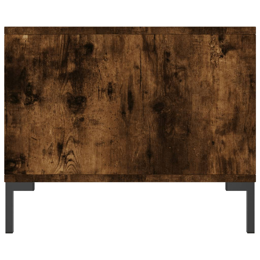 Salontafel 90X50X40 Cm Bewerkt Hout Kleurig Gerookt eiken