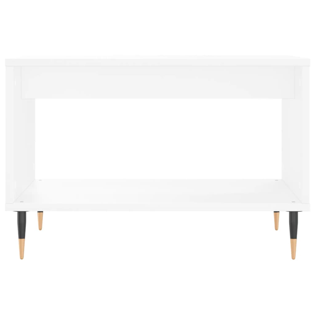 Salontafel 60X50X40 Cm Bewerkt Hout Wit