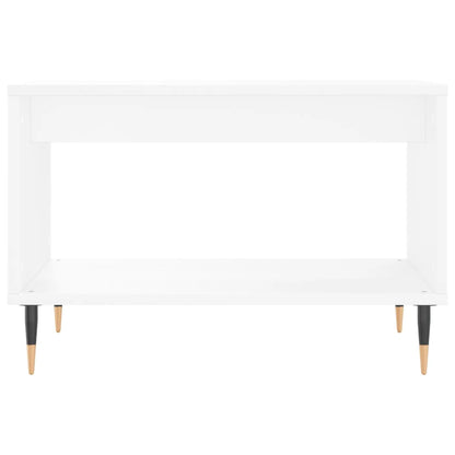 Salontafel 60X50X40 Cm Bewerkt Hout Wit