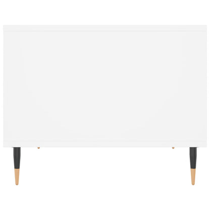Salontafel 60X50X40 Cm Bewerkt Hout Wit