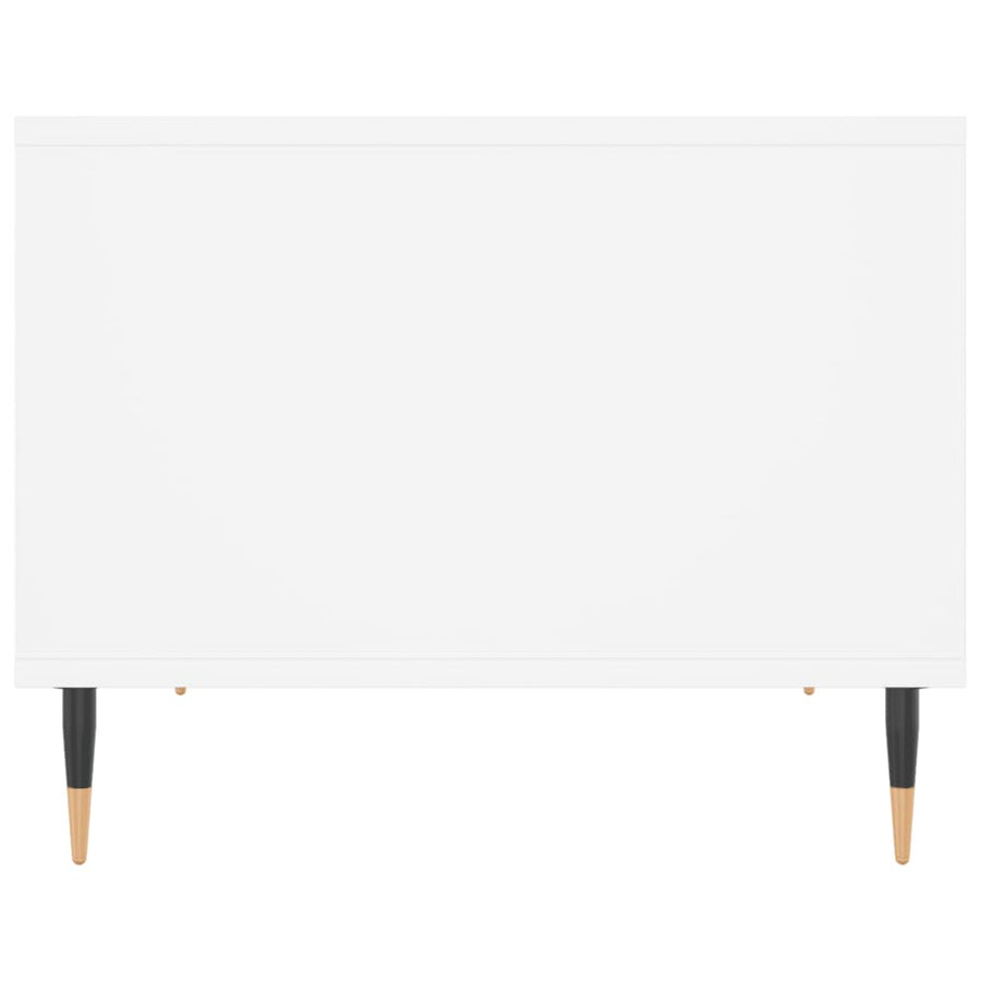Salontafel 60X50X40 Cm Bewerkt Hout Wit