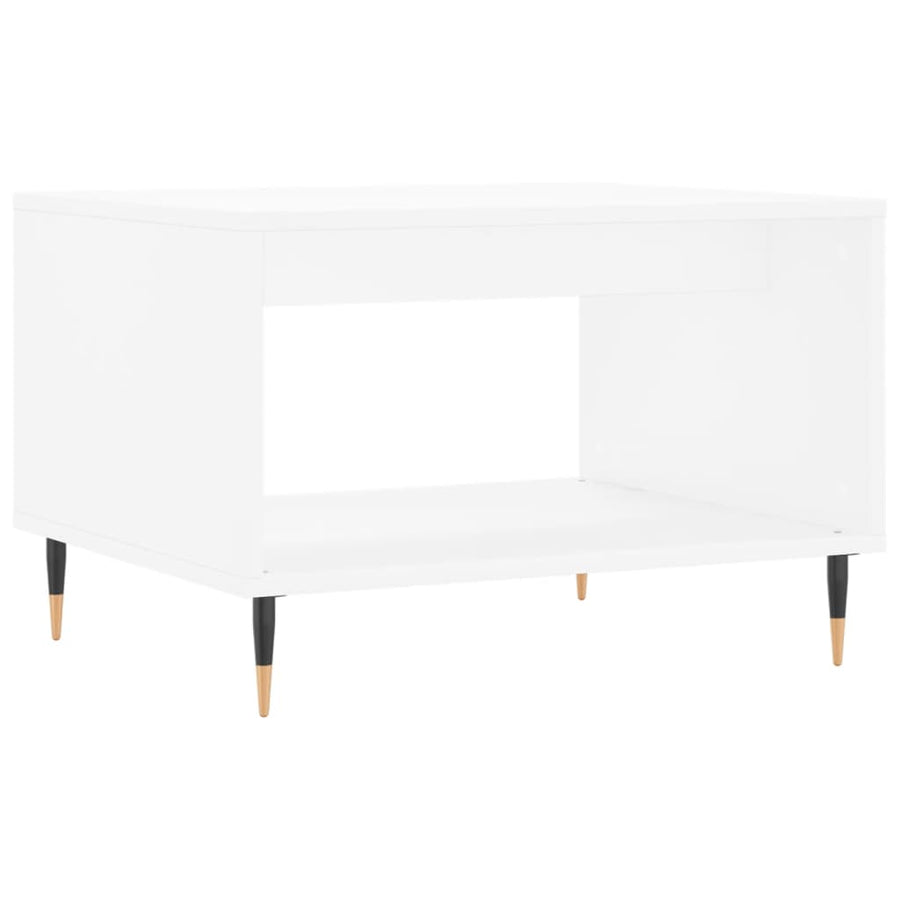 Salontafel 60X50X40 Cm Bewerkt Hout Wit