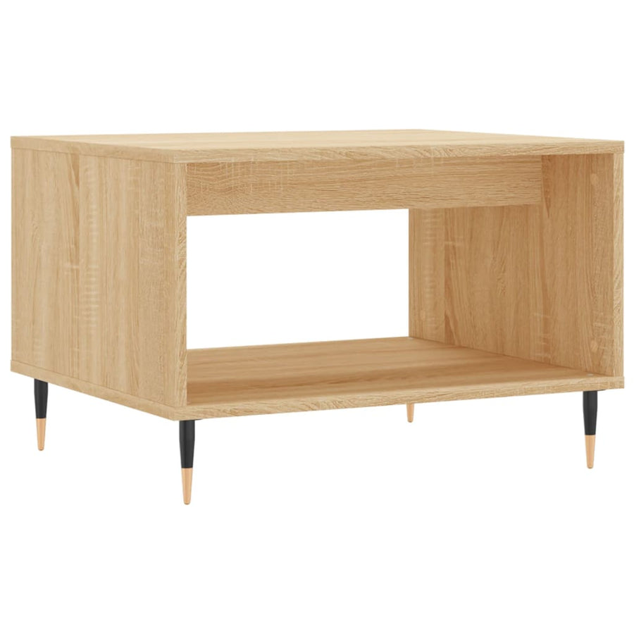 Salontafel 60X50X40 Cm Bewerkt Hout Kleurig Sonoma eiken