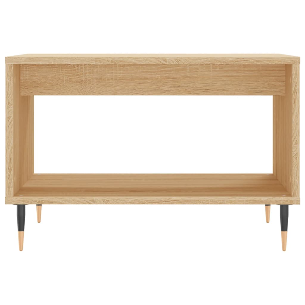 Salontafel 60X50X40 Cm Bewerkt Hout Kleurig Sonoma eiken