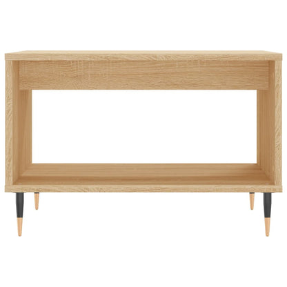 Salontafel 60X50X40 Cm Bewerkt Hout Kleurig Sonoma eiken