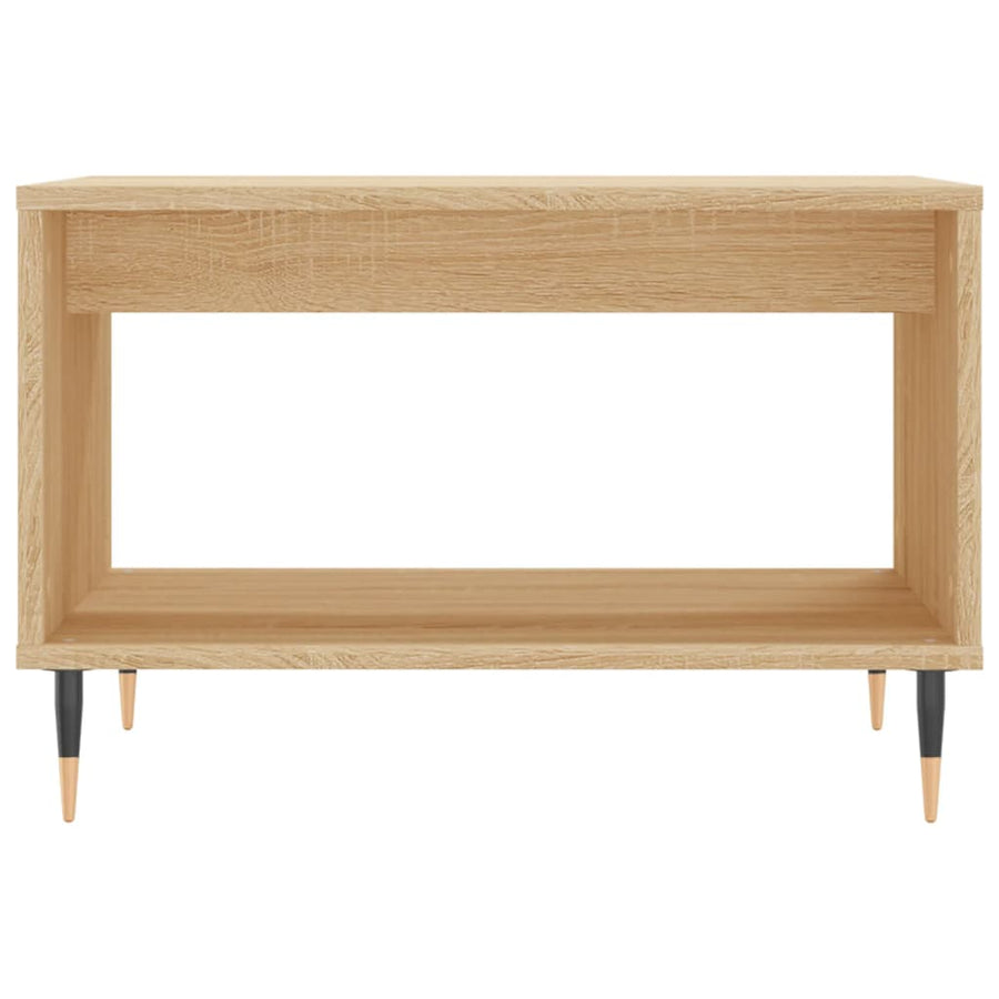 Salontafel 60X50X40 Cm Bewerkt Hout Kleurig Sonoma eiken