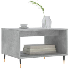 Salontafel 60X50X40 Cm Bewerkt Hout Betongrijs