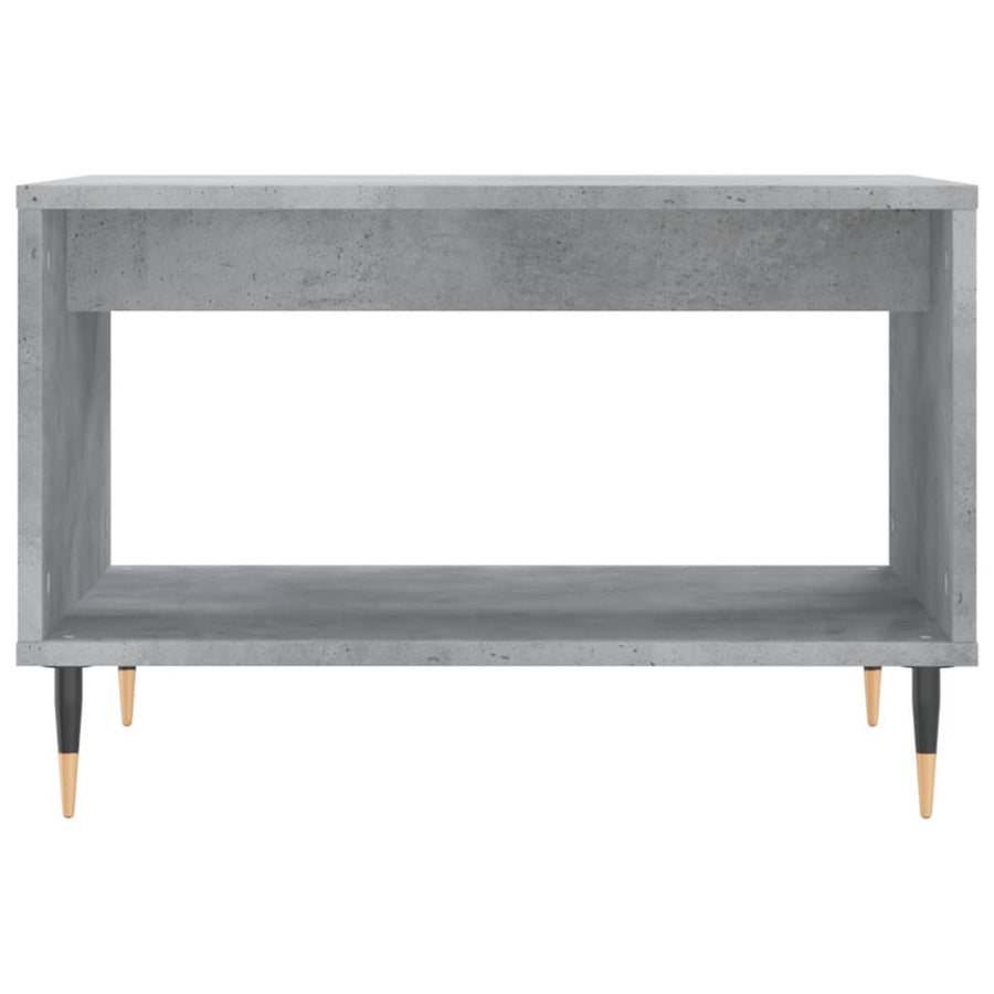 Salontafel 60X50X40 Cm Bewerkt Hout Betongrijs