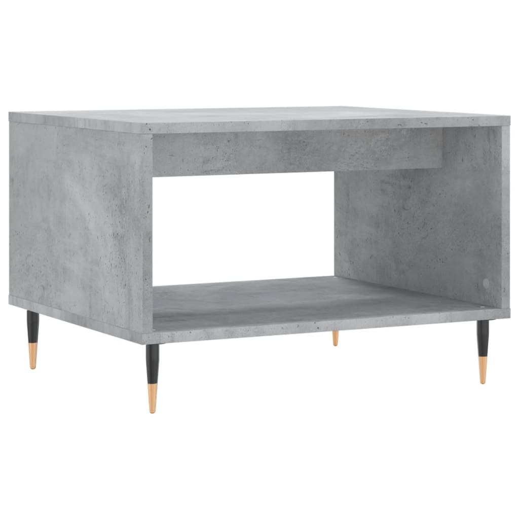 Salontafel 60X50X40 Cm Bewerkt Hout Betongrijs